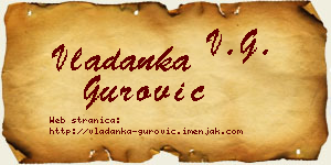 Vladanka Gurović vizit kartica